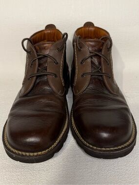 H.S. Trask Men’s 11 Brown Genuine Bison Leather Chukka Boots Vibram 1178